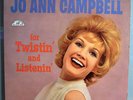 JO ANN CAMPBELL TWISTIN'+LISTENIN' ULTRA-RARE ORIG LP