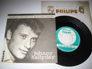 SP 45T J.BOX ENCART ORIGINAL  JOHNNY HALLYDAY