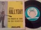 JOHNNY HALLYDAY POCHETTE JUKE BOX  UNE POIGNÉE DE TERRE