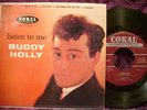 BUDDY HOLLY 45 EP & PICTURE SLEEVE / LISTEN TO ME 1958