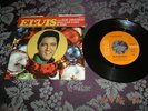 ELVIS PRESLEY RECORD/PS BLUE X'MAS 447-0647 ORANGE NM