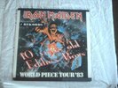 IRON MAIDEN RARE FRENCH IMPORT WORLD PIECE TOUR 83 NM+