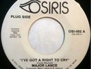 * MAJOR LANCE I've Got A Right To Cry RARE NORTHERN 45?