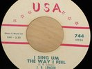 JB LENOIR | I SING UM I FEEL | SCARCE NEW BREED 45 ??