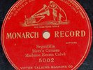 Monarch Record Bizet's Carmen Emma Calve 78 RPM