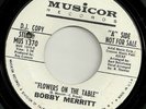 UNKNOWN NORTHERN SOUL Bobby Merritt MUSICOR WLP HEAR NR