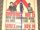 RARE X, SUBHUMANS, DEANS, NAPALM BEACH FLYER KBD PUNK