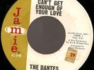 45 DANTES CANT GET ENOUGH OF YOUR LOVE 60s beat garage
