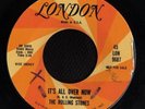 ROLLING STONES PROMO 45 IT'S ALL OVER NOW LONDON 9687