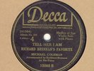 IRISH : MICHAEL COLEMAN ON DECCA 12085