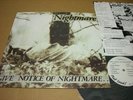 NIGHTMARE give notice LP GISM GAUZE DEATH SIDE BASTARD