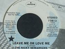 The Nicky Newarkers 73812 Woman B/W Leave Me or Love Me