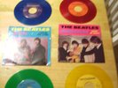 4 Beatles Color Vinyl 45's Deccagone Set Promo