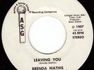 BRENDA MATHIS Leaving You RARE OHIO 70s SOUL 45 *Listen