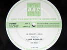 BBC Transcription Services In Concert LP Cliff Richard