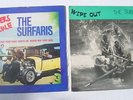 THE SURFARIS  wipe out surf music; vg+ x2 dot records