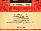 WALP 1011 FURTWANGLER HAYDN SYMPH. BRAHMS VARIATIONS