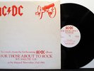 AC/DC For Those About To Rock/ COD '81 UK Promo RARE M-
