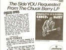 CHUCK BERRY promo 45  It's Too Dark In There  w/pic slv