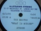THE SMITHS - meat is murder - ACETATE 10