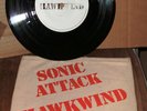 HAWKWIND - SONIC ATTACK. 1-SIDED PROMO IN CLOTH SLEEVE