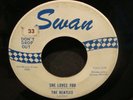 BEATLES-SHE LOVES YOU,SWAN,BLUE/WHITE PRINT ORIGINAL 45