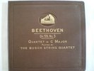 BUSCH STRING 4TET Beethoven 4Tet in C Maj 4xUK HMV E+