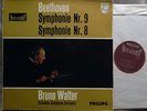 BEETHOVEN Symphony 9+8 WALTER Philips HIfi-stereO 2 LPs