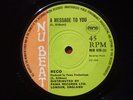 RECO. A MESSAGE TO YOU. KILLER HORNS 'YOU SEND ME'  EX+