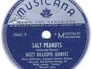 CHARLIE PARKER-DIZZY GILLESPIE 78 rpm Salt Peanuts (EE-