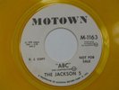 JACKSON 5 ABC Michael MOTOWN YELLOW VINYL PROMO 45 HEAR