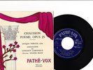 JACQUES THIBAUD Chausson Poéme RARE French EP PATHE M