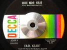NORTHERN SOUL 45 EARL GRANT HIDE NOR HAIR LISTEN