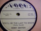 BOB BOBBY DENTON RARE 78 ON TUNE 203 MUSCLE SHOALES