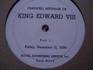 KING EDWARD VIII ABDICATION BROADCAST Record 78