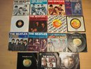 Beatles 45's with sleeves-14 Beatles,1 George Harrison