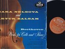 RARE EARLY NELSOVA CELLO SONATA MONO LP