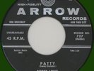 BOBBY LONG (Group) Patty / By My Side 45rpm Arrow 1958
