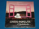 CANTO POPULAR,  A COCHABAMBA, BOLIVIA FOLKORE, LP EX