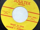 BOOKER T AVERHEART Heart 'n Soul RARE Texas funk 45 OG