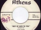 SAM BAKER Best Of Luck To You / The Bump SOUL