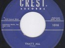 New Breed R&B Blues   Ebb-Tones   That's All   Crest  