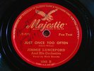 JIMMIE LUNCEFORD SIGNED 78 rpm MAJESTIC 1045 Just Once