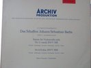 RARE PIERRE FOURNIER SUITES BACH SOLO CELLO ARCHIV