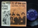 ROLLING STONES It's All Over Now Danish 45 + PS RARE 7