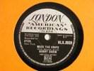 BOBBY DARIN Mack The Knife London UK 1958 78 RPM*
