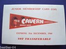 BEATLES ORIGINAL 1964 CAVERN CLUB CARD **UNUSED**