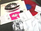 LET IT BLEAT celebrity skin motorcycle boy Red LP +xtras inserts  rare oop glam