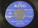 JUNIOR McCANTS...1967 THE BOY NEEDS A GIRL...KING 6076