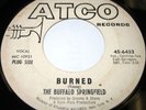 1966 PROMO 45 Rpm Buffalo Springfield BURNED On Atco